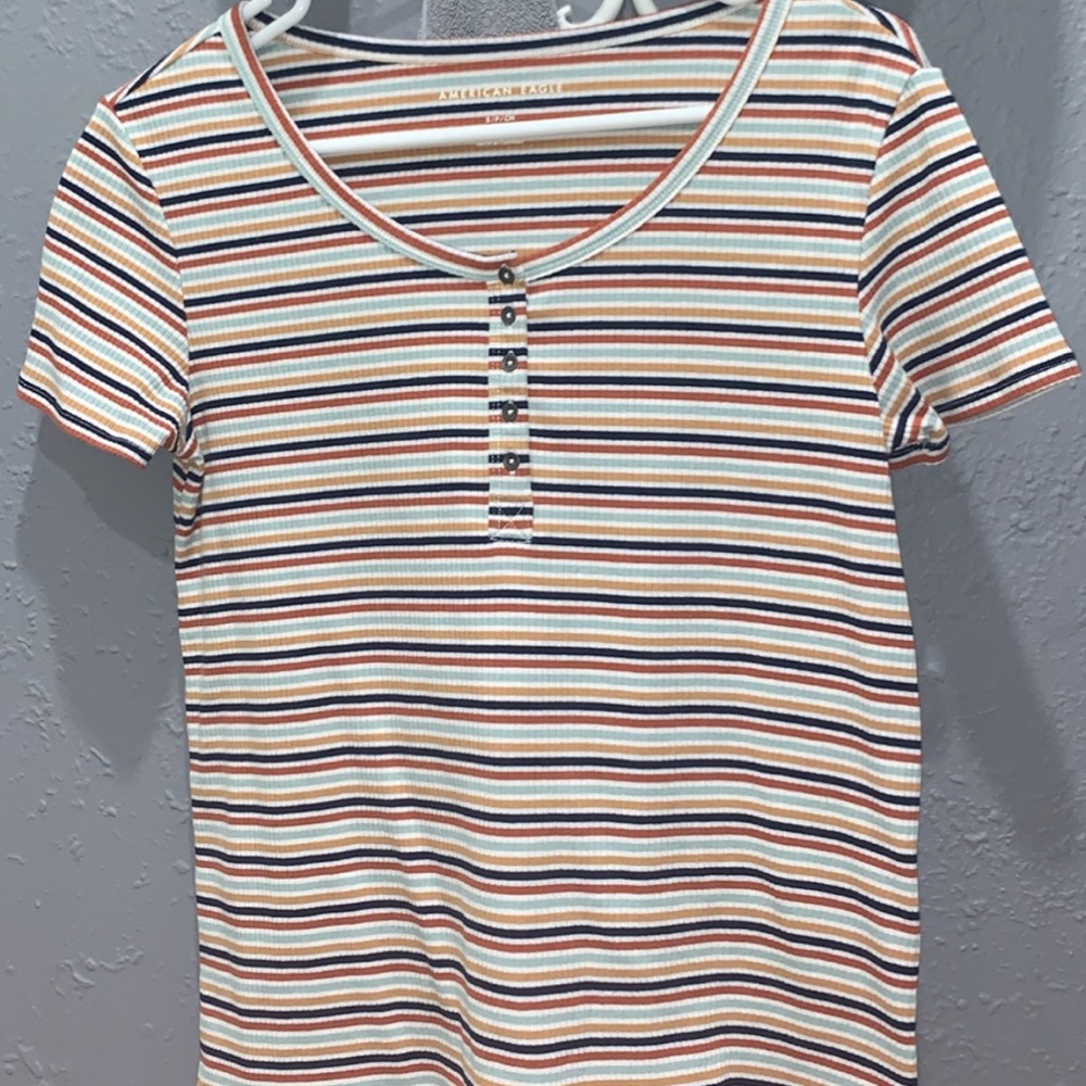 American Eagle short sleeve stripped